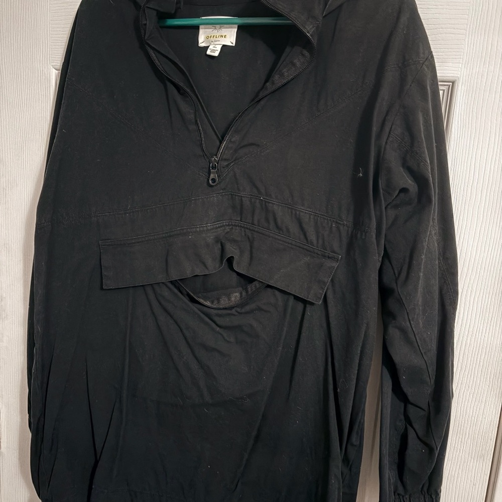 Aerie Offline Black Jacket